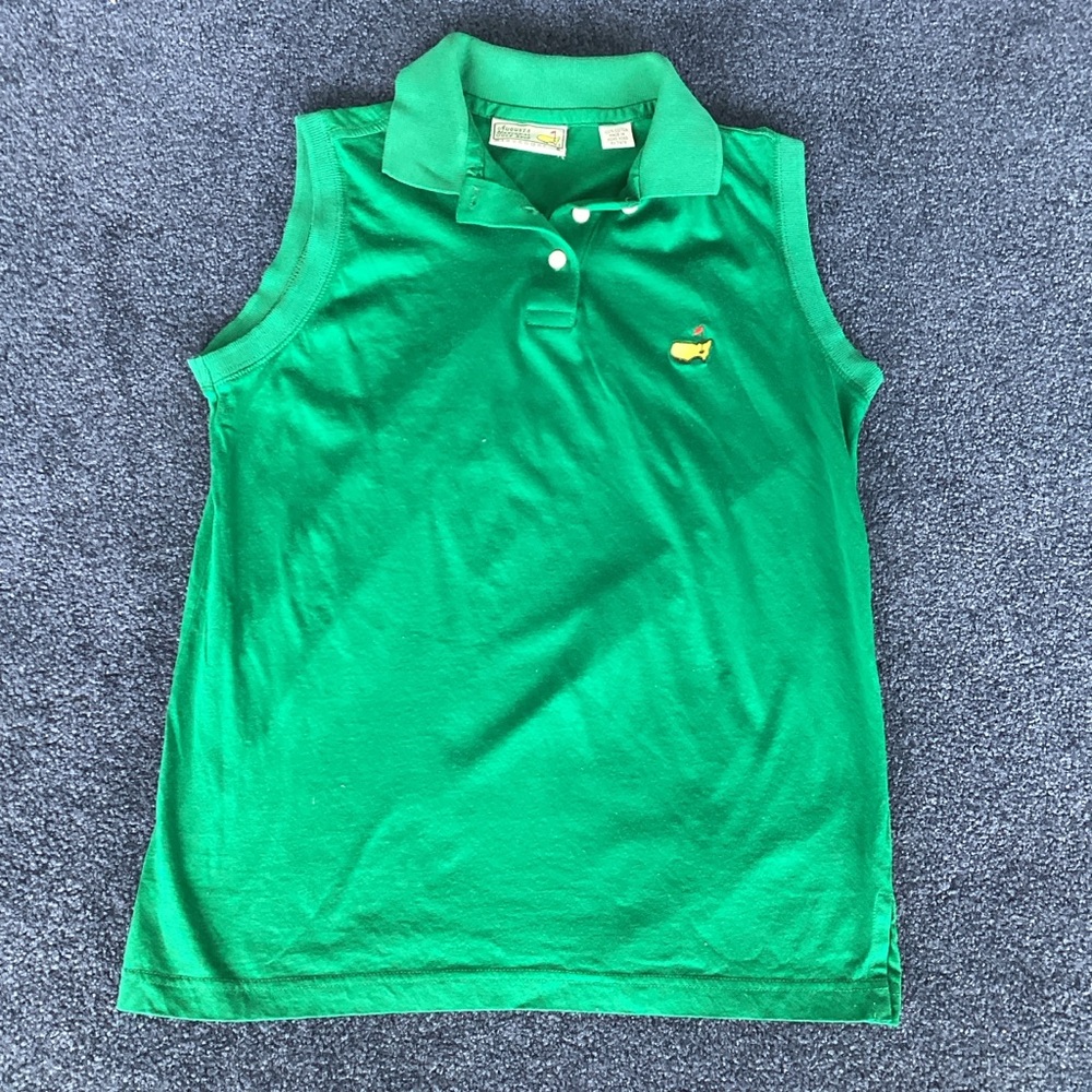 Slazenger Green Top with Yellow and Red Embroidery